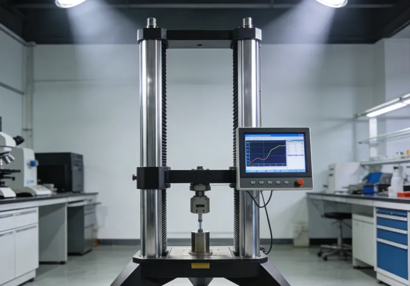 Floor-standing materials testing frame with digital controller